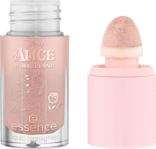 essence Disney Alice in Wonderland vloeibare highlighter, glanzend, dauwachtig, glimmend (4ml)