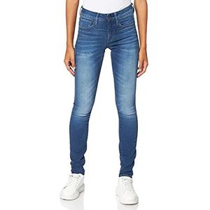 G-STAR RAW 3301 Deconstructed Mid Waist skinny jeans dames, Blauw (medium Aged 9874-071), 27W X 32L