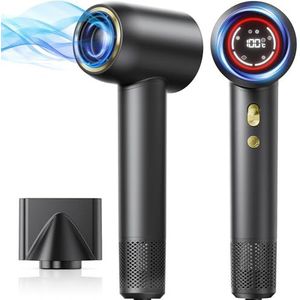 GLAM Professionele haardroger, licht thermogestuurde high-speed haardroger, 110.000 omw/min, met magneetmondstuk, voor thuis en op reis