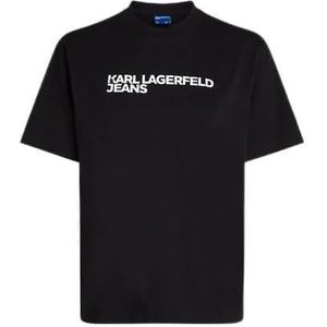 KARL LAGERFELD JEANS Regular Short Sleeve Eshort Sleeve Sleeve Tee, zwart, S