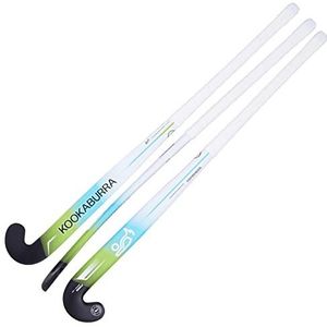 KOOKABURRA Unisex Zonda hockeystick, Zwart/Lime/Blauw, 37.5 Light UK