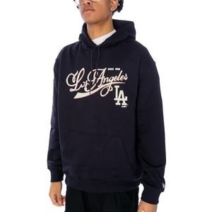 New Era Heren MLB Retro Grphc Os Hoody Losdod Nvywhi Los Angeles Dodgers Hooded Sweatshirt, Blauw, S
