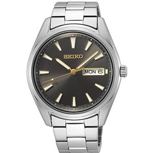 Seiko Herenhorloge kwarts roestvrij staal met roestvrijstalen band SUR343P1, Silber, Eén maat, Armband