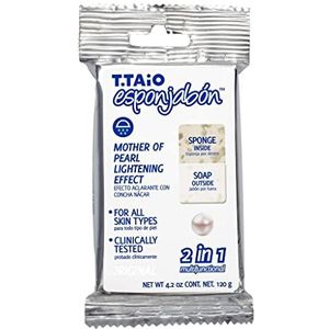 T.TAIO Five Brothers Esponjabon Parelspons, zeep, Concha Nacar, 4 stuks, gemaakt in Mexico