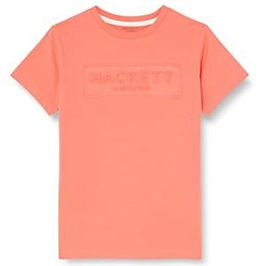 Hackett London Jongen Hackett Emboss T-shirt, Koraal, 2 jaar