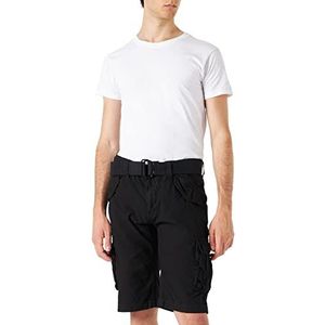 Schott NYC Herenshorts, Zwart, 32W