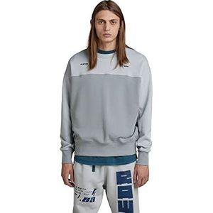 G-STAR RAW Color Block Oversized SW R Herentrui, meerkleurig (Correct Grey/Magnesium Color Block B782-d156), S