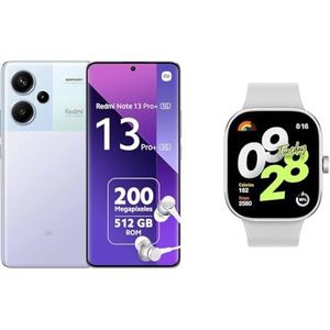 Xiaomi Redmi Note 13 Pro+ 5G 2.8GHz 12GB+512GB Purple & Xiaomi Redmi Watch 4 Silver EU BHR7848GL