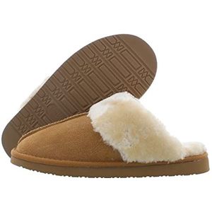Minnetonka Chesney Scuff Pantoffels voor dames, Bruin Cinnamon, 36 EU