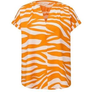 s.Oliver - Blouseshirt - Oranje - Viscose - Regular Fit