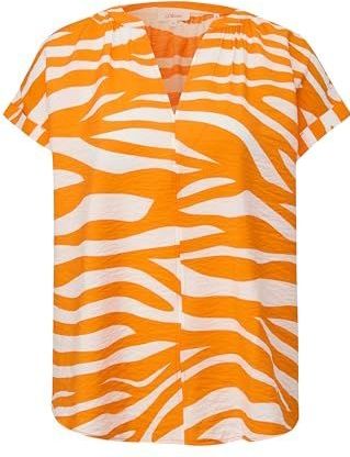 s.Oliver - Blouseshirt - Oranje - Viscose - Regular Fit