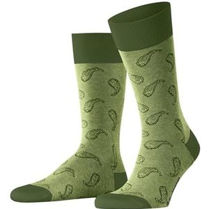 Burlington Heren Sokken Paisley M So katoen gedessineerd 1 paar, Groen Fir Green 7656, 40-46