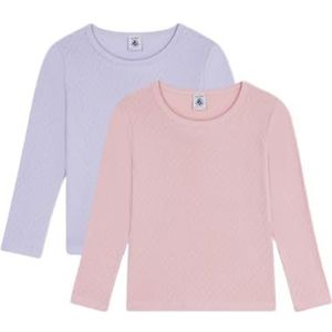 Petit Bateau T-shirt voor kinderen, van opengewerkt katoen, lange mouwen, Variant 1:, 24 Maanden