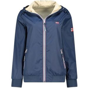 Geographical Norway Arrivialama Lady - Winddichte jas voor dames outdoor - waterafstotende jas met lange mouwen voor dames - regenjas, wandelen, seizoen, lente, zomer, herfst, winter (marineblauw M
