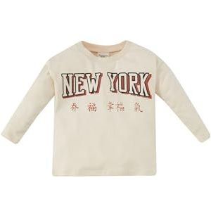 DeFacto Baby Jongens T-shirt, beige, 4-5 Jaren