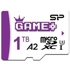 Silicon Power 1TB Superior Gaming Micro SDXC UHS-I (U3), V30 4K A2, hogesnelheidsmicroSD-kaart met adapter, ontwerp voor Steam Deck, ROG Ally en Nintendo-Switch
