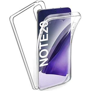 Volledige transparante beschermhoes van PC + TPU Full Body 360 voor Samsung Galaxy Note 20