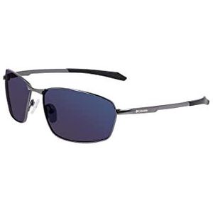 Columbia Fir Ridge zonnebril voor heren, Glanzend Donker Gunmetal/Blauw Mirro, One Size