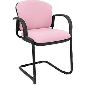Piqueras Y Crespo 08PBALI710 bureaustoel met vaste armen, roze