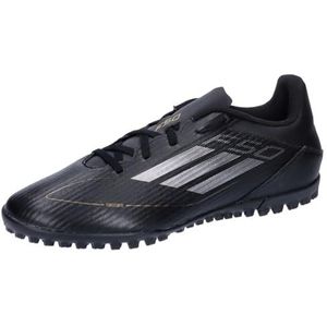 adidas F50 Club Voetbalschoenen Unisex Turf Schoenen, Core Black Iron Met Goud Met, 46 EU