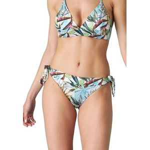 Lovable Bikini-slip met strik, bedrukt, Shiny Micro voor dames, Tropische opdruk, L