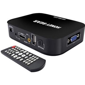 Mediaspeler - HD 1080 - Ondersteunt Externe Harde Schijven tot 2 TB - HDMI VGA AV-poorten