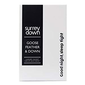 Surrey Down Dekbed met ganzenveren en dons, 4,5 tog, voor tweepersoonsbed, wit
