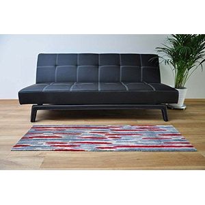 LifeStyle-Mat Designer deurmat voor huisdeur, antislip en wasbaar, vuilvangmat, voetveger, rood, 50 x 150 cm