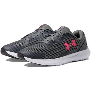 Under Armour UA W Surge 3, Sneakers dames, Pitch Gray/White/Cerise, 36 EU