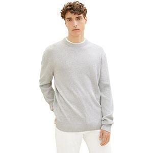TOM TAILOR-denim denim heren 2-in-1 sweater met gewatteerde kraag
