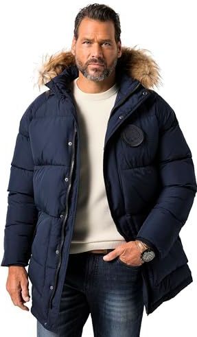 JP1880 - Winterparka - Navy / Zwart - Gewatteerde Jas