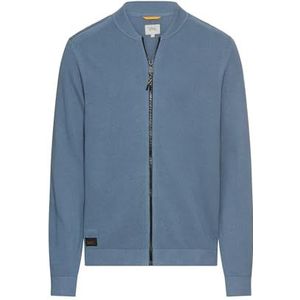 camel active - Vest in Bomberstijl - Steenblauw - Katoen