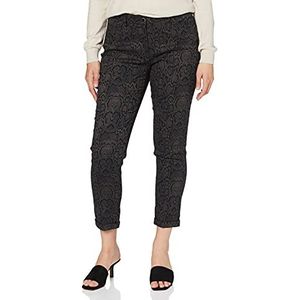 Brax Maron Snake Jacquard voor dames, slim fit, moderne broek,bruin,38 NL