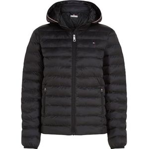 Tommy Hilfiger Dames LW PADDED GLOBAL STREEP JAS Puffer Jacket, Zwart, XS, Zwart, XS