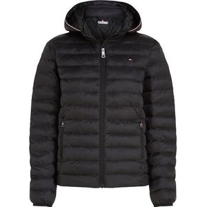 Tommy Hilfiger Dames Lw Gewatteerde Global Stripe Jacket Puffer, Zwart, XL