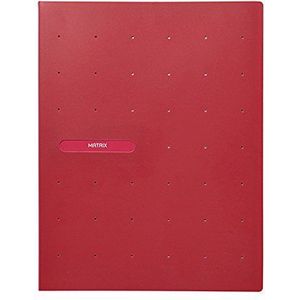 Favorit 400083551 presentatieboek Matrix met 40 gladde enveloppen, binnenformaat 22 x 30 cm, rood violet