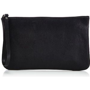 PIECES Color SIA Leather Clutch 17048500 dames clutches 22x13x1 cm (B x H x D), zwart