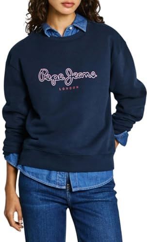 Pepe Jeans Pl581460 Sweatshirt Blauw Vrouw