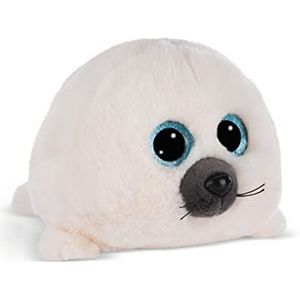 Zachte knuffel GLUBSCHIS zeehond Boubelle 15cm wit - Duurzaam zacht speelgoed gemaakt van zachte pluche, schattig zacht speelgoed om mee te knuffelen en te spelen, geweldig geschenkidee