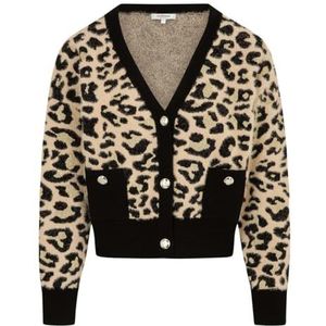 Morgan Leopard vest, Meerkleurig, M