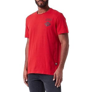 G-STAR RAW Heren Borst Gr R T-shirts, Rood (Dk Flame D23712-336-8050), M