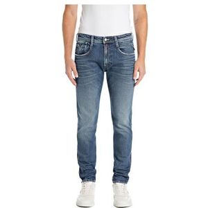 Replay Anbass Slim Fit Original Herenjeans, Medium Blue 009, 34W / 30L
