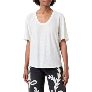 Pinko Trolls T-shirt Jersey linnen gevlamd, Z05_wit-sneeuwwit, S