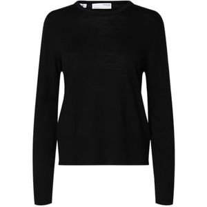 Selected - Thea - Gebreide Trui - Ronde Hals - Lange Mouwen - 100% Merinowol