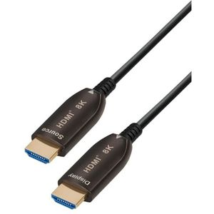 maxtrack Actieve HDMI® glasvezelkabel C507-15ML - HDMI 2.1, 8K @60Hz, 4K @120Hz, eARC, 3D, HDR, HDCP 2.2, YUV 4:4:4, tot 100m bereik