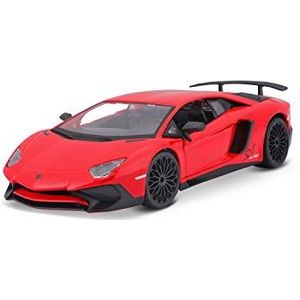 Bauer Spielwaren 18-21079 Lamborghini Aventador SV Coupe Jaguar modelauto op schaal 1:24, rood