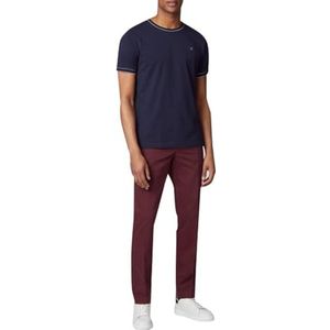 Hackett London C Chino Kensington broek voor heren, Rood (Dusty Rood), 33W / 28L