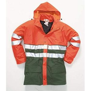 Hydrowear 016880GO Plains Parka Jack, 53% Polyurethaan/47% Polyamide, Grote maten, Hi-Vis Oranje/Groen