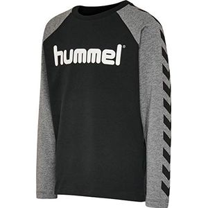 hummel Jongens hmlBOYS T-shirt L/S Tee_ls, zwart, 104
