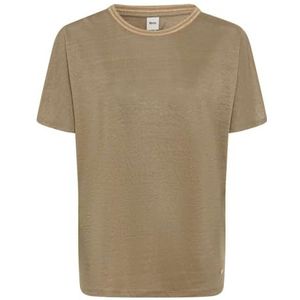 Style Caelen linnen shirt met korte mouwen, 34 Olive Tree, 40